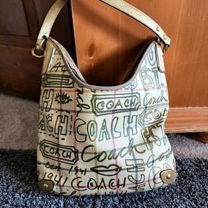 COACH CROSSBODY PURSE COACH SIGNATURE PURSE. Poppy edition.